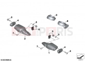 BMW Motorrad BMW 2022 F models F 850 GS (0B39) Mounting indicator lamps front | Mounting indicator lamps front