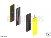 BMW Motorrad BMW 2022 F models F 850 GS (0B39) Rear reflector yellow front | Rear reflector yellow front