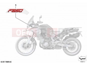 BMW Motorrad BMW 2022 F models F 850 GS Adve. (0K01, 0K03) Stick-on label | Stick-on label