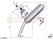 BMW Motorrad BMW 2022 F models F 850 GS Adve. (0K01, 0K03) Rear silencer | Rear silencer