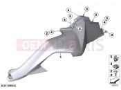 BMW Motorrad BMW 2022 F models F 850 GS Adve. (0K01, 0K03) Fairing side sections | Fairing side sections