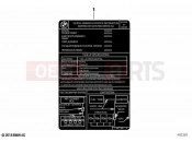 BMW Motorrad BMW 2022 F models F 850 GS Adve. (0K01, 0K03) Label 