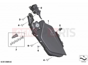 BMW Motorrad BMW 2023 K models K 1600 Bagger 22 (0F61, 0F63) Storage compartment, left | Storage compartment, left