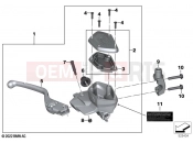 BMW Motorrad BMW 2023 K models K 1600 Bagger 22 (0F61, 0F63) Handbrake control assembly | Handbrake control assembly