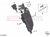 BMW Motorrad BMW 2023 K models K 1600 Bagger 22 (0F61, 0F63) Storage compartment, audio system | Storage compartment, audio system