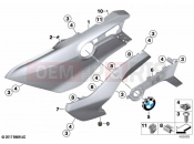 BMW Motorrad BMW 2023 K models K 1600 Bagger 22 (0F61, 0F63) Fairing side section, front | Fairing side section, front