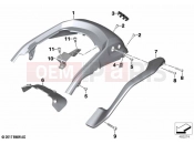BMW Motorrad BMW 2023 K models K 1600 Bagger 22 (0F61, 0F63) Rear trim panel with grab handle | Rear trim panel with grab handle