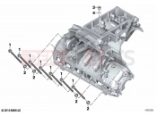 BMW Motorrad BMW 2023 K models K 1600 Bagger 22 (0F61, 0F63) Screw con.f.engine housing lower section | Screw con.f.engine housing lower section
