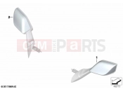 BMW Motorrad BMW 2023 K models K 1600 Bagger 22 (0F61, 0F63) Mirror cap, chrome-plated | Mirror cap, chrome-plated