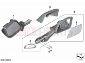 BMW Motorrad BMW 2020 K models K 1600 Bagger 22 (0F61, 0F63) Mirror | Mirror