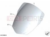 BMW Motorrad BMW 2020 K models K 1600 Bagger 22 (0F61, 0F63) Windshield, comfort | Windshield, comfort