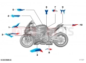 Stick-on label | Stick-on label - BMW Motorrad M 1000 RR (0E71,0E73) 2021