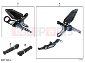 Footpeg system | Footpeg system - BMW Motorrad M 1000 RR (0E71,0E73) 2021