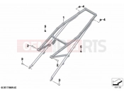 Rear frame | Rear frame - BMW Motorrad R 1250 GS 21 (0M01, 0M03) 2021