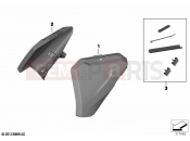 Additional splash guard, rear frame | Additional splash guard, rear frame - BMW Motorrad R 1250 GS 21 (0M01, 0M03) 2021