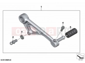 Gearshift lever, adjustable | Gearshift lever, adjustable - BMW Motorrad R 1250 GS 21 (0M01, 0M03) 2021
