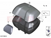 Topcase 49l | Topcase 49l - BMW Motorrad R 1250 GS 21 (0M01, 0M03) 2021