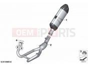 Exhaust system, chrome | Exhaust system, chrome - BMW Motorrad R 1250 GS 21 (0M01, 0M03) 2021