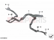 Cable duct for engine | Cable duct for engine - BMW Motorrad R 1250 GS 21 (0M01, 0M03) 2021