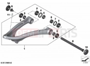 Trailing arm | Trailing arm - BMW Motorrad R 1250 GS 21 (0M01, 0M03) 2021