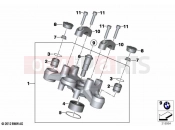 Upper fork cross brace | Upper fork cross brace - BMW Motorrad R 1250 GS 21 (0M01, 0M03) 2021