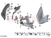Casing upper part / Headlight | Casing upper part / Headlight - BMW Motorrad R 1250 RT 20 (0L01, 0L03) 2020