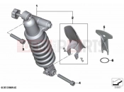 Spring strut, rear | Spring strut, rear - BMW Motorrad R 1250 RT 20 (0L01, 0L03) 2020