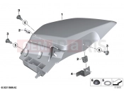 Trim, storage compartment, right | Trim, storage compartment, right - BMW Motorrad R 1250 RT 20 (0L01, 0L03) 2020