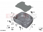 Topcase bottom section | Topcase bottom section - BMW Motorrad R 1250 RT 20 (0L01, 0L03) 2020