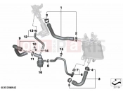 Coolant lines | Coolant lines - BMW Motorrad R 1250 RT 20 (0L01, 0L03) 2020