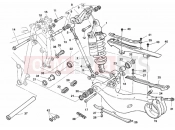 DUCATI 1999 Superbike 996 R REAR SHOCK ABSORBER » SWING ARM