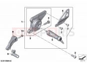 BMW Motorrad BMW 2021 R models R nineT Pure A2 (0M91) Footrest system, left | Footrest system, left
