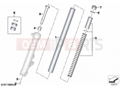 BMW Motorrad BMW 2021 R models R nineT Pure A2 (0M91) Riser pipe / Absorber | Riser pipe / Absorber