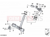 BMW Motorrad BMW 2021 R models R nineT Pure A2 (0M91) Fork bridge, bottom / top | Fork bridge, bottom / top