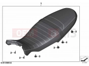 BMW Motorrad BMW 2021 R models R nineT Pure A2 (0M91) Seat bench 2 | Seat bench 2