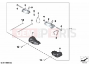 BMW Motorrad BMW 2021 R models R nineT Pure A2 (0M91) Set turn indicator holder | Set turn indicator holder