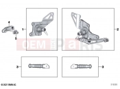 BMW Motorrad BMW 2021 R models R nineT Pure A2 (0M91) Footpeg system | Footpeg system