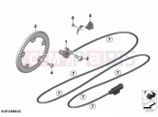 BMW Motorrad BMW 2021 R models R nineT Pure A2 (0M91) Wheel speed sensor, front | Wheel speed sensor, front