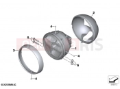 BMW Motorrad BMW 2021 R models R nineT Pure A2 (0M91) Headlight | Headlight