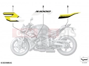 BMW Motorrad BMW 2023 S models S 1000 R (0E51, 0E53) Stick-on label 2 | Stick-on label 2