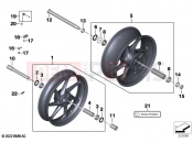 BMW Motorrad BMW 2023 S models S 1000 R (0E51, 0E53) Carbon wheels | Carbon wheels
