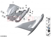 BMW Motorrad BMW 2021 S models S 1000 R (0E54) Side trim panel | Side trim panel