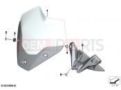BMW Motorrad BMW 2021 S models S 1000 R (0E54) Windshield / mounting | Windshield / mounting