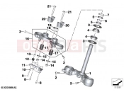 BMW Motorrad BMW 2021 S models S 1000 R (0E54) Fork bridge, bottom / top | Fork bridge, bottom / top
