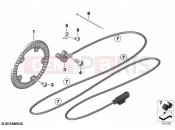 BMW Motorrad BMW 2021 S models S 1000 R (0E54) Rotational-speed sensor, rear | Rotational-speed sensor, rear