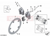 Front wheel brake 2 | Front wheel brake 2 - BMW Motorrad S 1000 RR 19 (0E20) 2021