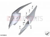 BMW Motorrad BMW 2021 S models S 1000 RR 19 (0E21, 0E23) Rear side panel | Rear side panel