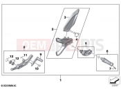 BMW Motorrad BMW 2021 S models S 1000 RR 19 (0E21, 0E23) Footrest system, left | Footrest system, left