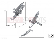 BMW Motorrad BMW 2021 S models S 1000 RR 19 (0E21, 0E23) Footpeg system | Footpeg system