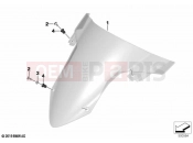 BMW Motorrad BMW 2021 S models S 1000 RR 19 (0E21, 0E23) Windscreen 2 | Windscreen 2